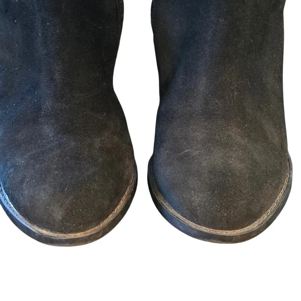 Cole Haan Grand.OS Indiana Waterproof Black Suede Knee High Boots D42391 Size 9B